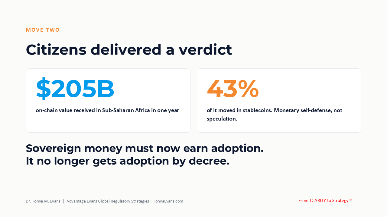 Keynote slide: The dollarization dilemma